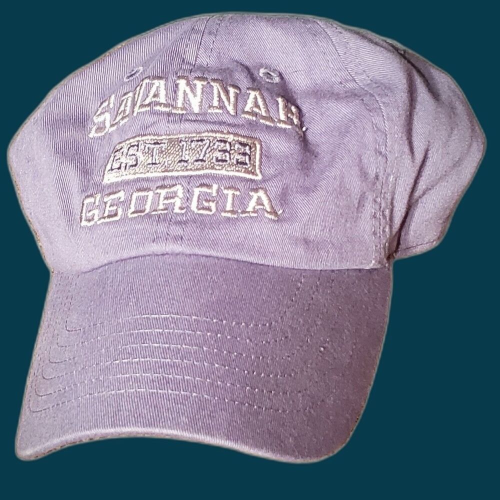 Savannah Georgia EST 1733 - Periwinkle Blue Adjustable Baseball Cap - NwoT - Picture 7 of 8